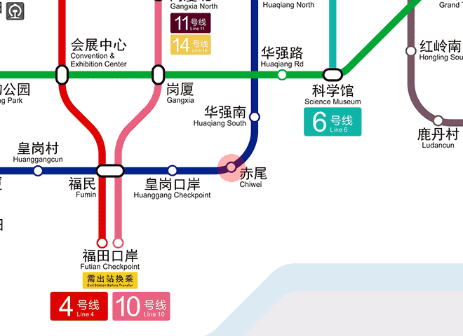 Chiwei station map