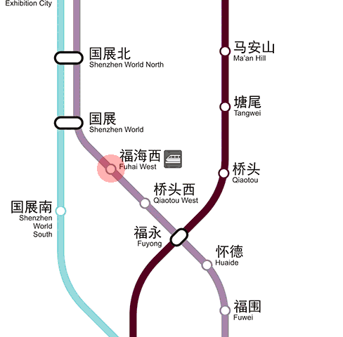 Fuhai West station map