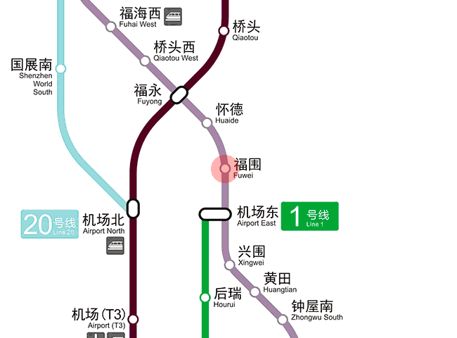 Fuwei station map