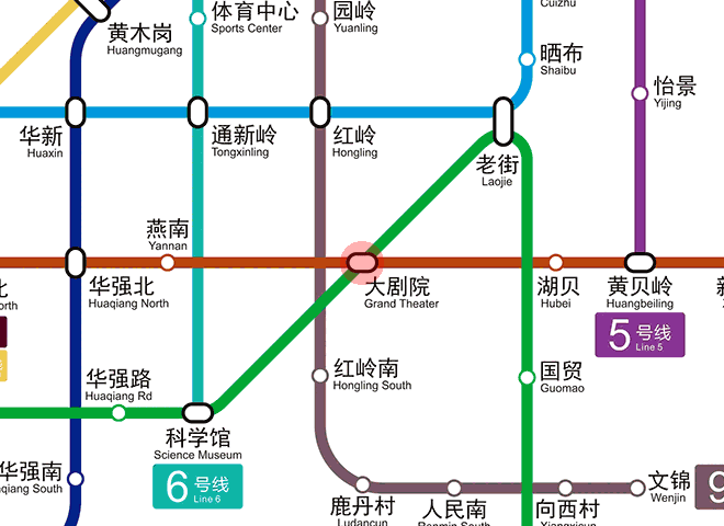 Grand Theater station map