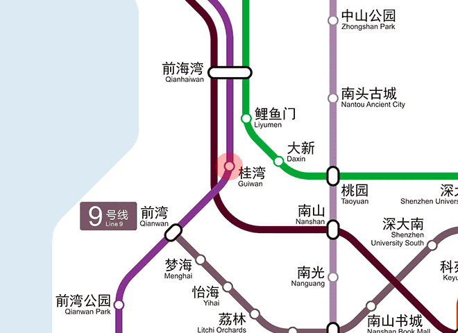 Guiwan station map