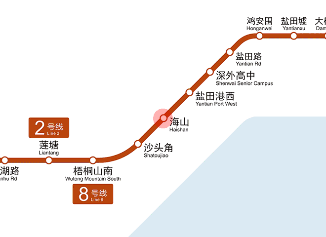 Haishan station map