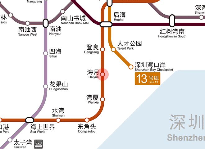 Haiyue station map