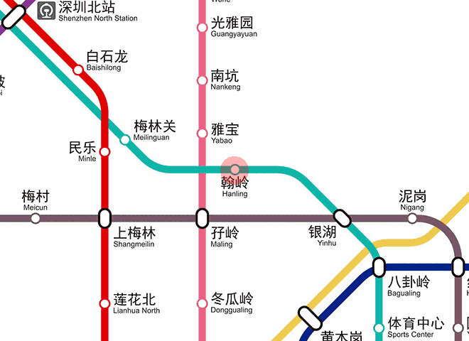 Hanling station map