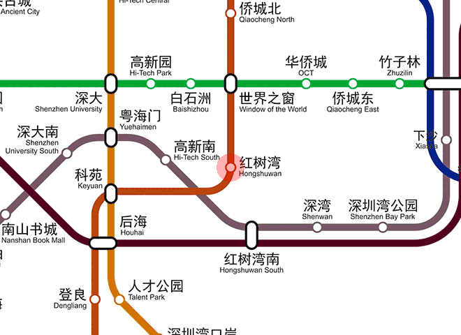 Hongshuwan station map