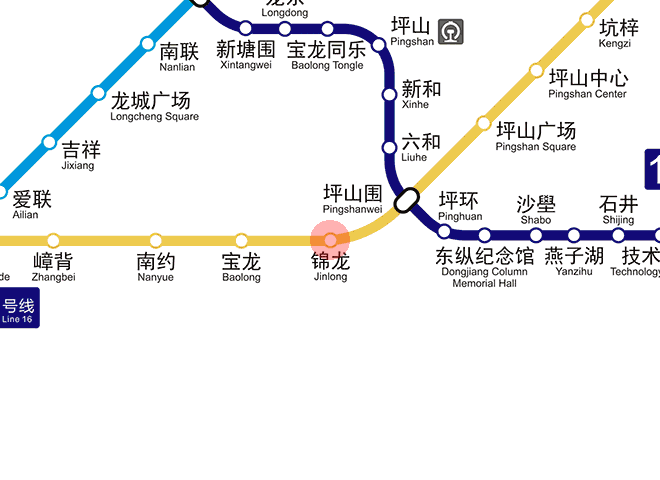 Jinlong station map