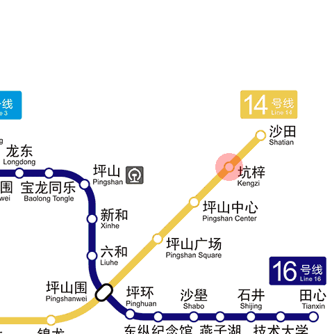 Kengzi station map