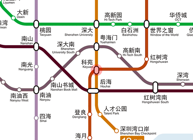 Keyuan station map