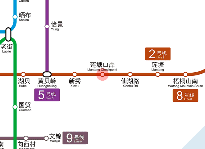 Liantang Checkpoint station map