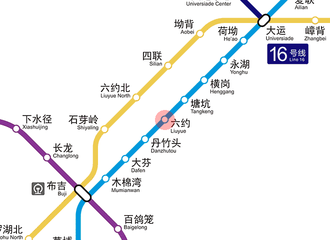 Liuyue station map