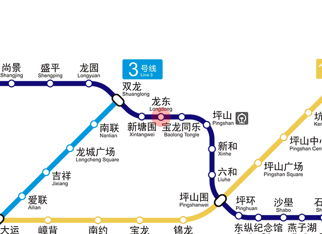 Longdong station map