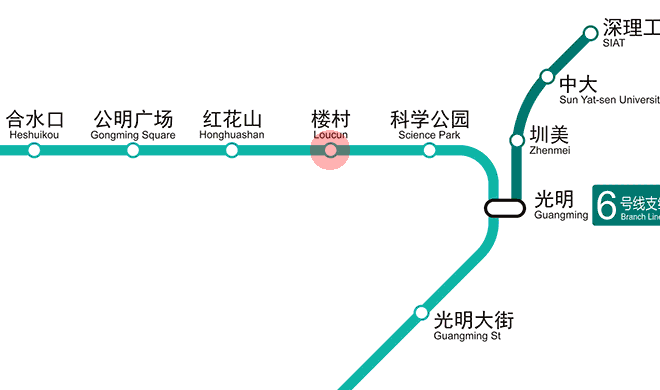 Loucun station map