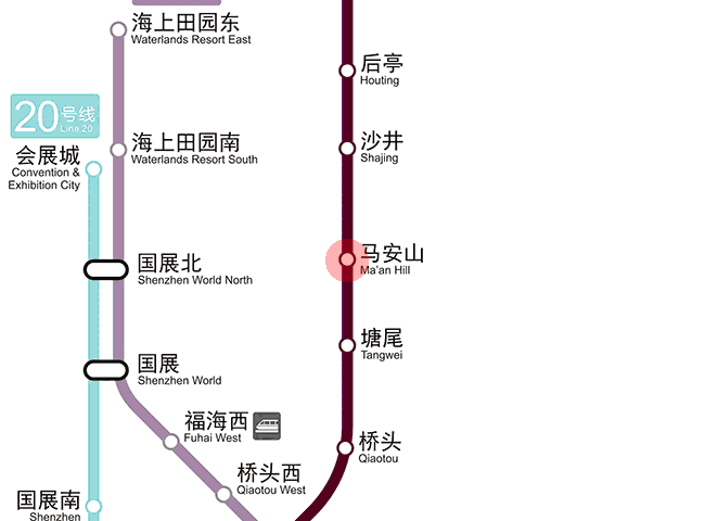 Ma'an Hill station map