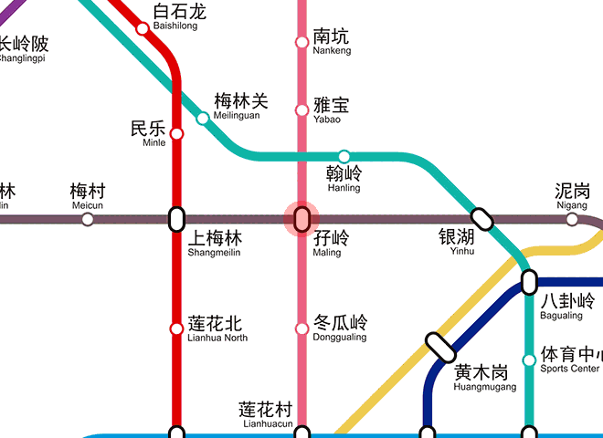 Maling station map