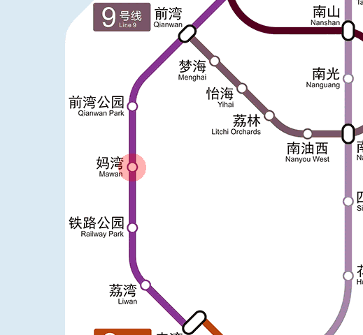 Mawan station map