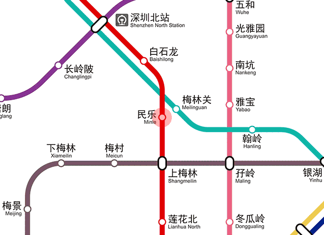 Minle station map