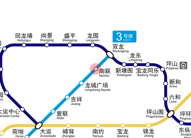 Nanlian station map