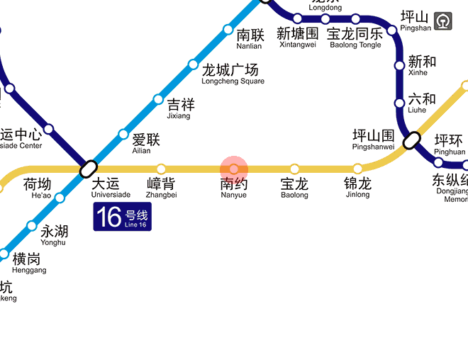 Nanyue station map