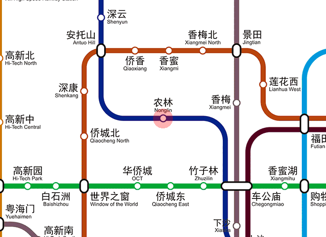 Nonglin station map