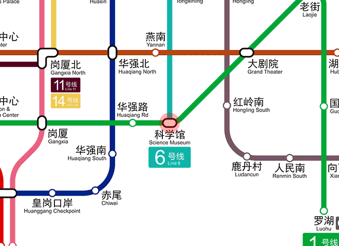 Science Museum station map