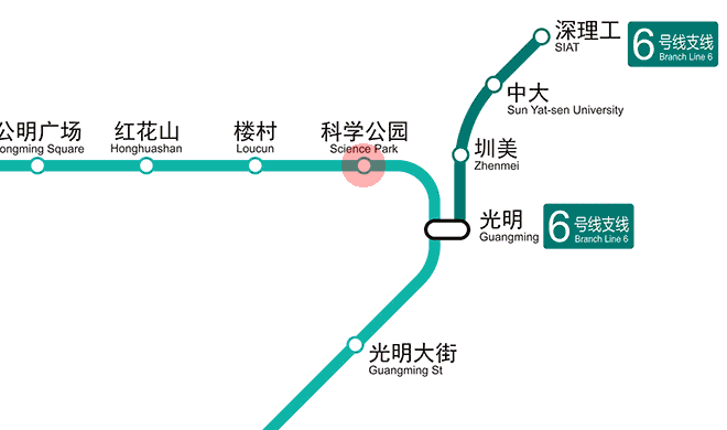 Science Park station map