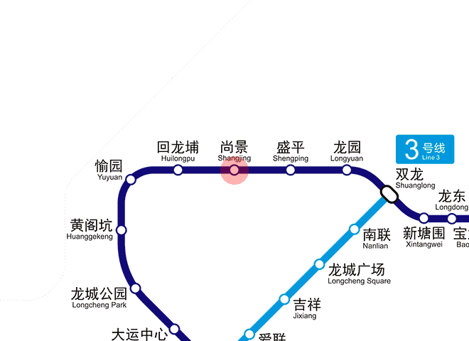 Shangjing station map