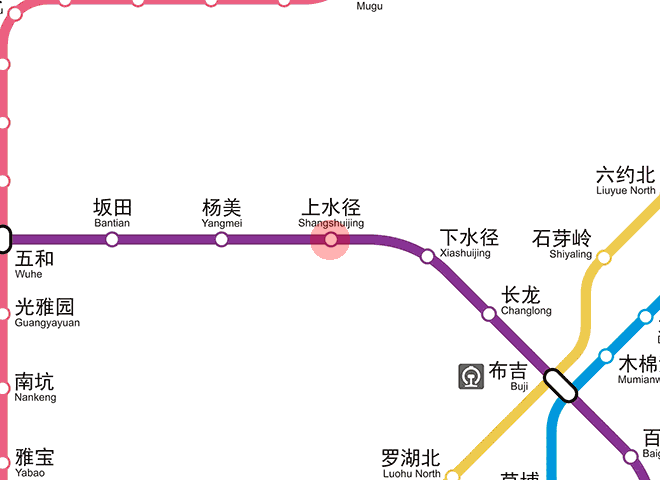 Shangshuijing station map