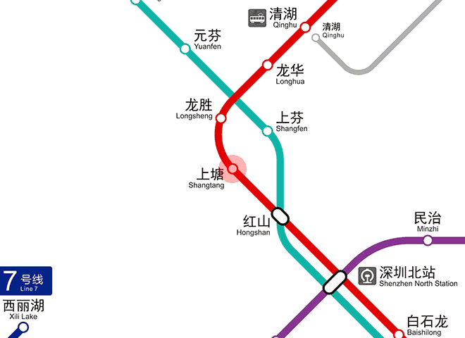 Shangtang station map