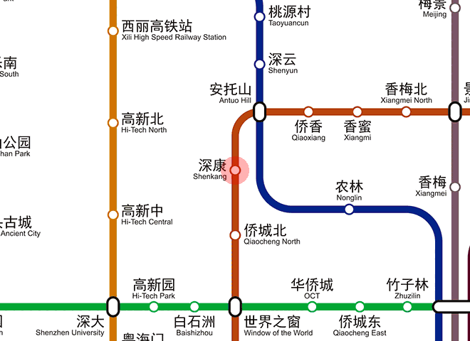 Shenkang station map