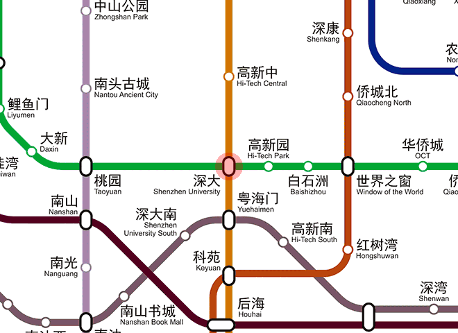 Shenzhen University station map