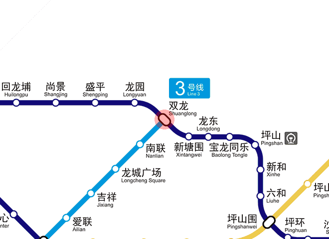 Shuanglong station map