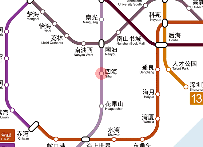 Sihai station map