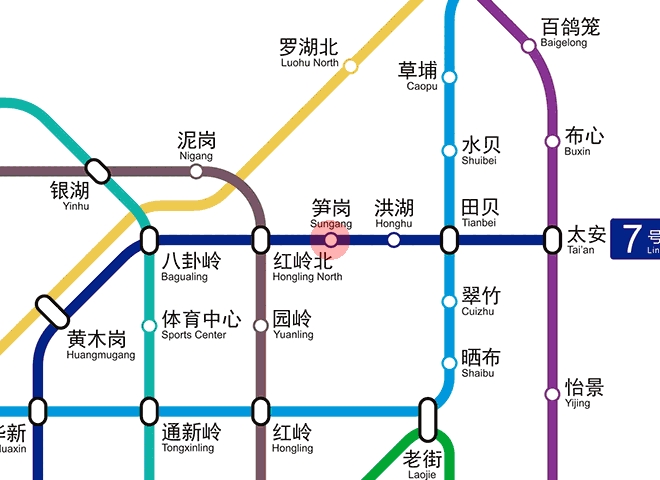 Sungang station map