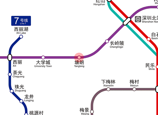 Tanglang station map