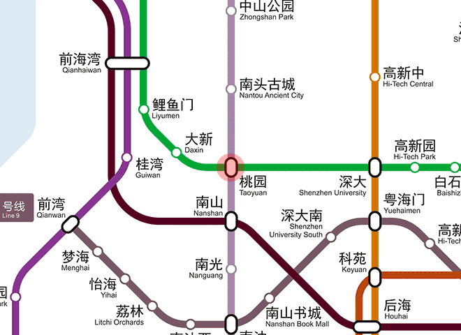 Taoyuan station map