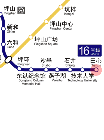 Tianxin station map