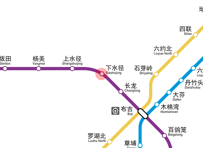 Xiashuijing station map