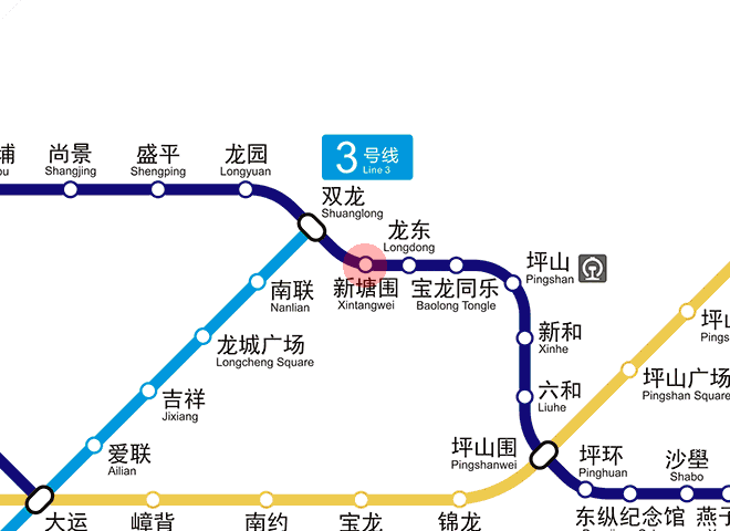 Xintangwei station map