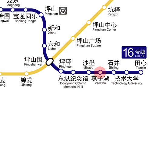 Yanzihu station map