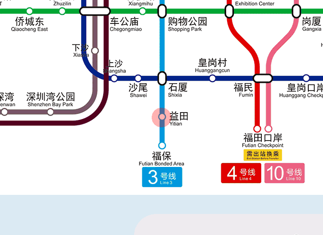 Yitian station map