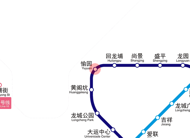 Yuyuan station map