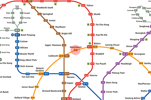 CC16 Marymount station map