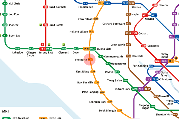 CC23 one-north station map
