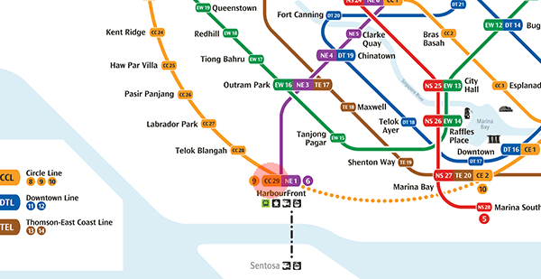 CC29 HarbourFront station map