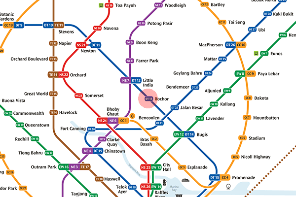 DT13 Rochor station map