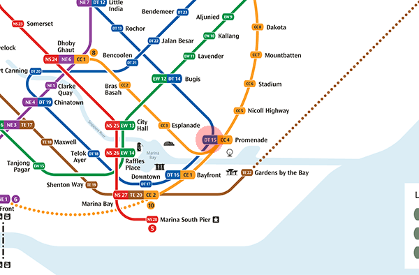 DT15 Promenade station map