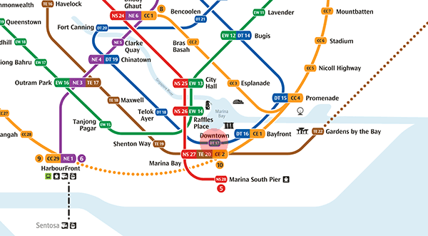 DT17 Downtown station map