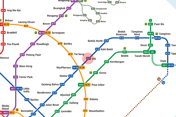 DT27 Ubi station map