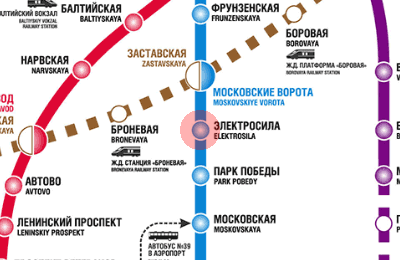 Elektrosila station map