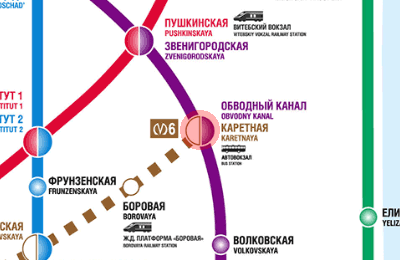 Karetnaya station map